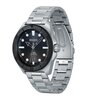 Montre HUGO VISIT Homme 1530305 Analogique Cadran Minéral Noir Bracelet Milanais Noir Clip / clasp Etanchéité 5 ATM