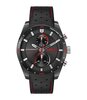 Horloge HUGO FAST Heren 1530370 Analoog Behuizing MINERAAL Zwart Bracelette Leer Zwart Etanchéiteiten 5BAR