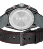 Horloge HUGO FAST Heren 1530370 Analoog Behuizing MINERAAL Zwart Bracelette Leer Zwart Etanchéiteiten 5BAR