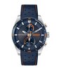 Horloge HUGO FAST Heren 1530371 Analoog Behuizing MINERAAL Blauw Bracelette Leer Blauw Etanchéiteiten 5BAR