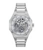 Horloge HUGO GRAIL SKELETON Heren 1530377 Analoog Behuizing MINERAAL Zilverkleurig Bracelette Roestvrij staal Staal Etanchéiteiten 5BAR