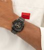 Horloge HUGO WORK Heren 1530426 Analoog Behuizing MINERAAL Zwart Bracelette Staal Zwart Etanchéiteiten 5BAR
