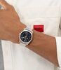 Horloge HUGO ARK Heren 1530439 Analoog Behuizing MINERAAL Blauw Bracelette Roestvrij staal Staal Etanchéiteiten 5BAR
