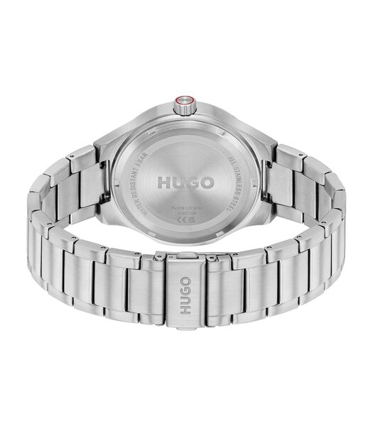 Montre HUGO LIT Homme 1530447 Analogue Cadran MINERAL Noir Bracelet Acier inoxydable Acier Etanchéité 5BAR