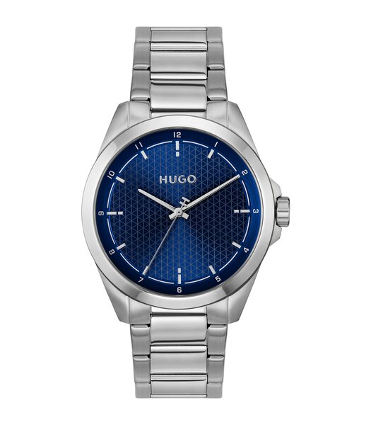 Montre HUGO SEAM Homme 1530451 Analogue Cadran MINERAL Bleu Bracelet Acier inoxydable Acier Etanchéité 3BAR