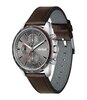 Horloge HUGO DRIFT Heren 1530476 Analoog Behuizing Mineraal Grijs Bracelette Leer Bruin Etanchéiteiten 3 ATM