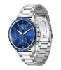 Horloge HUGO DRIFT Heren 1530477 Analoog Behuizing Mineraal Blauw Bracelette Roestvrij staal Staal Etanchéiteiten 3 ATM