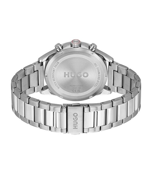 Horloge HUGO DRIFT Heren 1530478 Analoog Behuizing Mineraal Zwart Bracelette Roestvrij staal Staal Etanchéiteiten 3 ATM