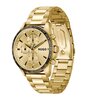 Montre HUGO DRIFT Homme 1530479 Analogique Cadran Minéral Or jaune Bracelet Acier inoxydable Or jaune Etanchéité 3 ATM