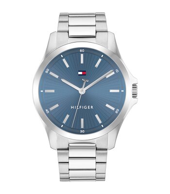 Horloge TOMMY HILFIGER BRUCE (43MM) Heren 1710670 Analoog Behuizing MINERAAL Blauw Bracelette Roestvrij staal Staal Etanchéiteiten 3BAR