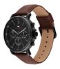 Horloge TOMMY HILFIGER TYSON Heren 1710704 Analoog Behuizing MINERAAL Zwart Bracelette Leer Bruin Etanchéiteiten 5BAR