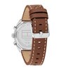 Horloge TOMMY HILFIGER HUDSON Heren 1710720 Analoog Behuizing MINERAAL Blauw Armband Leer Bruin Waterdichtheid 5BAR
