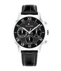 Montre TOMMY HILFIGER TH-OXFORD Homme 1710725 Analogue Cadran MINERAL Noir Bracelet Cuir Noir Etanchéité 5BAR