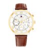 Horloge TOMMY HILFIGER TH-OXFORD Heren 1710726 Analoog Behuizing MINERAAL Zilverkleurig Bracelette Leer Bruin Etanchéiteiten 5BAR