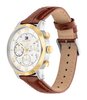 Horloge TOMMY HILFIGER TH-OXFORD Heren 1710726 Analoog Behuizing MINERAAL Zilverkleurig Bracelette Leer Bruin Etanchéiteiten 5BAR