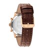 Horloge TOMMY HILFIGER TH-OXFORD Heren 1710727 Analoog Behuizing MINERAAL Blauw Bracelette Leer Bruin Etanchéiteiten 5BAR