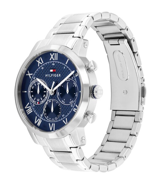 Horloge TOMMY HILFIGER TH-OXFORD Heren 1710728 Analoog Behuizing MINERAAL Blauw Bracelette Roestvrij staal Staal Etanchéiteiten 5BAR