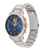 Horloge TOMMY HILFIGER STEWART Heren 1710734 Analoog Behuizing MINERAAL Blauw Bracelette Roestvrij staal Staal Etanchéiteiten 5BAR