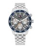 Horloge TOMMY HILFIGER TH85 CHRONO Heren 1710744 Analoog Behuizing MINERAAL Grijs Bracelette Roestvrij staal Staal Etanchéiteiten 5BAR