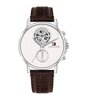 Montre TOMMY HILFIGER STEWART Homme 1710746 Analogue Cadran MINERAL Blanc Bracelet Cuir Brun Etanchéité 5BAR