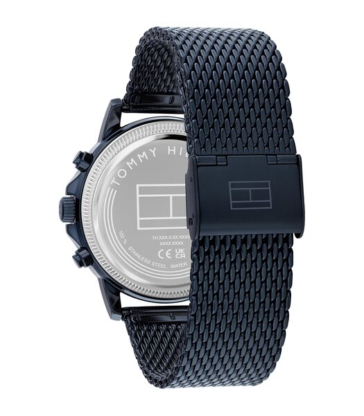Horloge TOMMY HILFIGER STEWART Heren 1710750 Analoog Behuizing MINERAAL Blauw Bracelette Staal Blauw Etanchéiteiten 5BAR