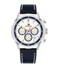Horloge TOMMY HILFIGER KENT Heren 1710751 Analoog Behuizing MINERAAL Wit Bracelette Leer Blauw Etanchéiteiten 5BAR