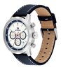 Horloge TOMMY HILFIGER KENT Heren 1710751 Analoog Behuizing MINERAAL Wit Bracelette Leer Blauw Etanchéiteiten 5BAR