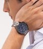 Horloge TOMMY HILFIGER KENT Heren 1710755 Analoog Behuizing MINERAAL Blauw Bracelette Staal Grijs Etanchéiteiten 5BAR
