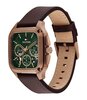Horloge TOMMY HILFIGER HERALD SKELETON Heren 1710757 Analoog Behuizing MINERAAL Groen Bracelette Leer Bruin Etanchéiteiten 5BAR