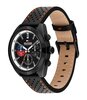 Montre TOMMY HILFIGER HUDSON Homme 1710766 Analogue Cadran MINERAL Noir Bracelet Cuir Noir Etanchéité 5BAR