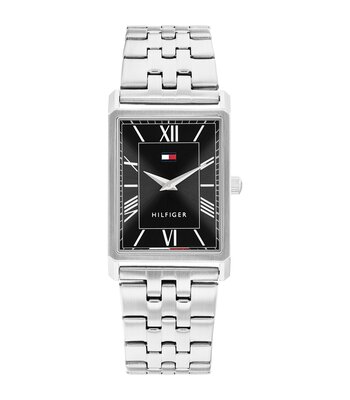 Montre TOMMY HILFIGER BEN Homme 1710773 Analogique Cadran Minéral Noir Bracelet Acier inoxydable Acier Etanchéité 3 ATM