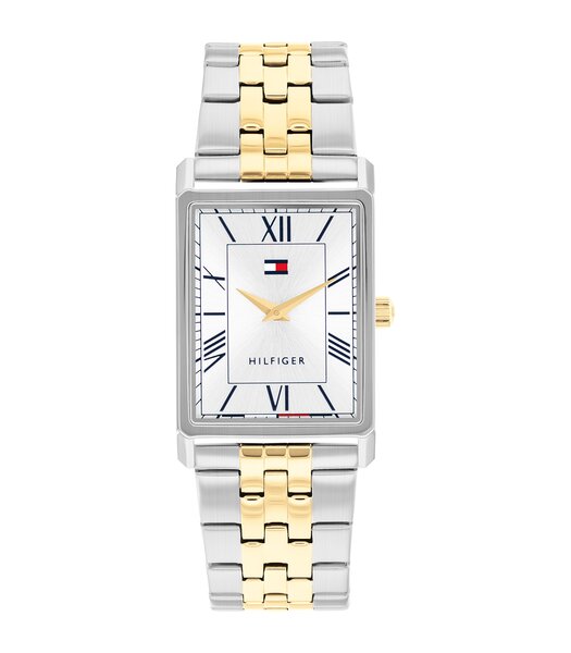 Montre TOMMY HILFIGER BEN Homme 1710774 Analogique Cadran Minéral Argenté Bracelet Acier inoxydable Acier Etanchéité 3 ATM