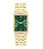 Horloge TOMMY HILFIGER BEN Heren 1710784 Analoog Behuizing Mineraal Groen Bracelette Roestvrij staal Staal / geelgoudkleurig Etanchéiteiten 3 ATM