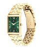 Horloge TOMMY HILFIGER BEN Heren 1710784 Analoog Behuizing Mineraal Groen Bracelette Roestvrij staal Staal / geelgoudkleurig Etanchéiteiten 3 ATM