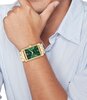 Horloge TOMMY HILFIGER BEN Heren 1710784 Analoog Behuizing Mineraal Groen Bracelette Roestvrij staal Staal / geelgoudkleurig Etanchéiteiten 3 ATM