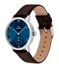 Horloge TOMMY HILFIGER TH-OXFORD Heren 1710800 Analoog Behuizing Mineraal Blauw Bracelette Leer Bruin Etanchéiteiten 5 ATM