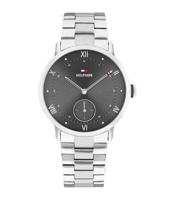 Montre TOMMY HILFIGER TH-OXFORD Homme 1710802 Analogique Cadran Minéral Gris Bracelet Acier inoxydable Acier Etanchéité 5 ATM
