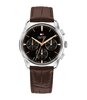 Montre TOMMY HILFIGER THE EMPIRE Homme 1710808 Analogique Cadran Minéral Noir Bracelet Cuir Brun Etanchéité 5 ATM