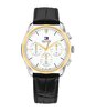 Montre TOMMY HILFIGER THE EMPIRE Homme 1710809 Analogique Cadran Minéral Blanc Bracelet Cuir Noir Etanchéité 5 ATM
