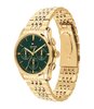 Horloge TOMMY HILFIGER THE EMPIRE Heren 1710814 Analoog Behuizing Mineraal Groen Bracelette Roestvrij staal Staal / geelgoudkleurig Etanchéiteiten 5 A