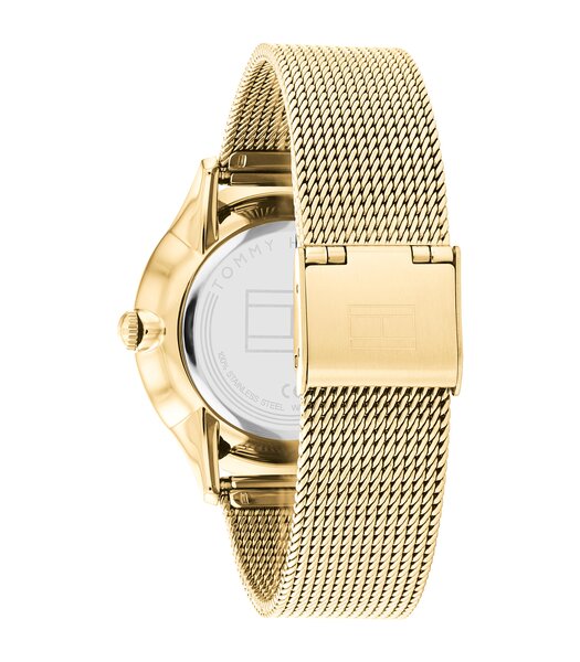 Horloge TOMMY HILFIGER LAYLA Dames 1782458 Analoog Behuizing MINERAAL Geelgoud Bracelette Staal Geelgoudkleurig Clip / clasp Etanchéiteiten 3BAR