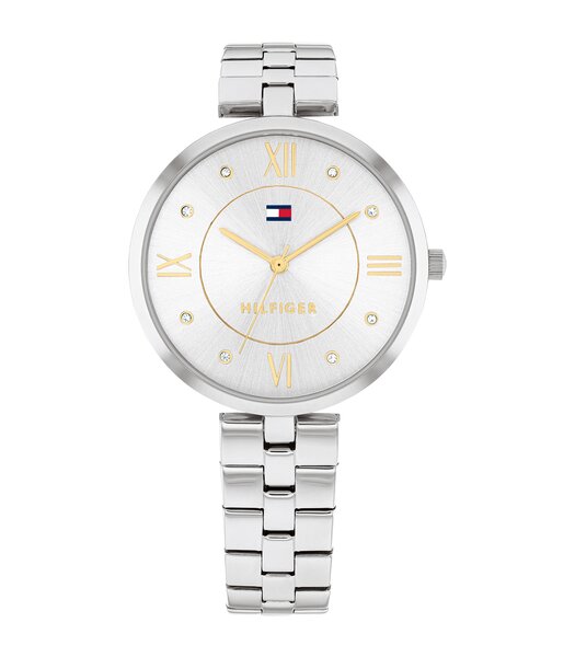 Horloge TOMMY HILFIGER ELLA Dames 1782683 Analoog Behuizing MINERAAL Zilverkleurig Bracelette Roestvrij staal Staal Etanchéiteiten 3BAR