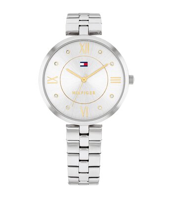 Horloge TOMMY HILFIGER ELLA Dames 1782683 Analoog Behuizing MINERAAL Zilverkleurig Bracelette Roestvrij staal Staal Etanchéiteiten 3BAR