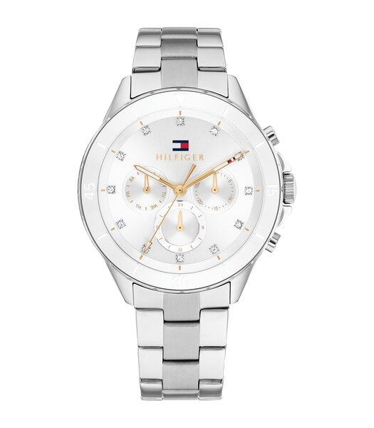 Horloge TOMMY HILFIGER MELLIE Dames 1782707 Analoog Behuizing MINERAAL Zilverkleurig Bracelette Roestvrij staal Staal Etanchéiteiten 5BAR