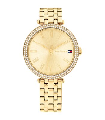 Horloge TOMMY HILFIGER NATALIE Dames 1782718 Analoog Behuizing MINERAAL Geelgoud Bracelette Staal Geelgoudkleurig Etanchéiteiten 3BAR