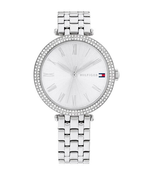Horloge TOMMY HILFIGER NATALIE Dames 1782719 Analoog Behuizing MINERAAL Zilverkleurig Bracelette Roestvrij staal Staal Etanchéiteiten 3BAR