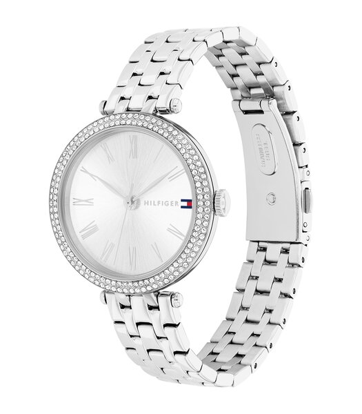 Horloge TOMMY HILFIGER NATALIE Dames 1782719 Analoog Behuizing MINERAAL Zilverkleurig Bracelette Roestvrij staal Staal Etanchéiteiten 3BAR
