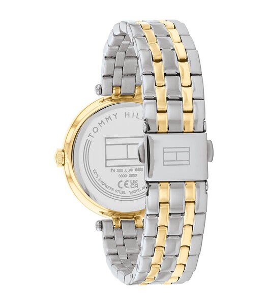 Montre TOMMY HILFIGER NATALIE Femme 1782720 Analogue Cadran MINERAL Noir Bracelet Acier inoxydable Acier / or jaune Etanchéité 3BAR