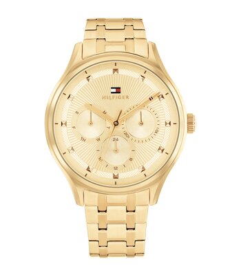 Horloge TOMMY HILFIGER GIANNA (38MM) Dames 1782751 Analoog Behuizing MINERAAL Geelgoud Bracelette Staal Geelgoudkleurig Etanchéiteiten 3BAR