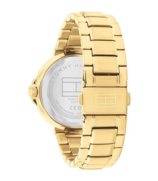 Horloge TOMMY HILFIGER LORI Dames 1782755 Analoog Behuizing MINERAAL Groen Bracelette Staal Geelgoudkleurig Etanchéiteiten 5BAR